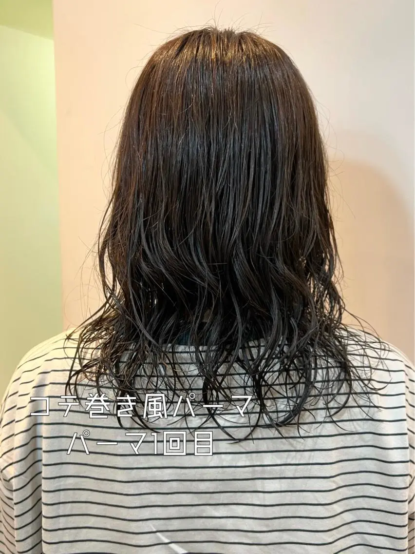 セミロング パーマ セミロングパーマ 渋谷/暖色系カラー kotoha🍊のヘアスタイル