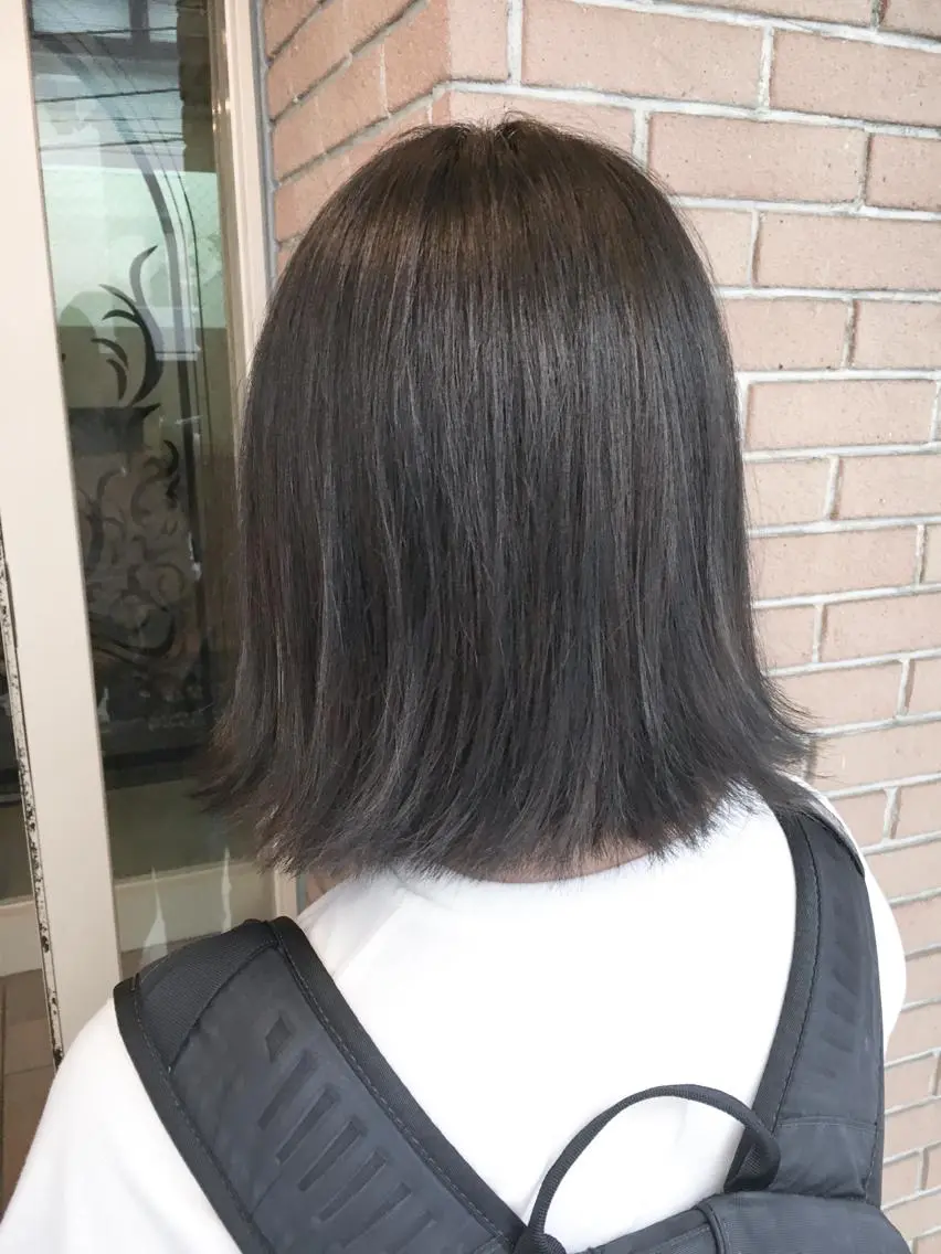 ショート カラー ダークグレー 北條 優輝のヘアスタイル