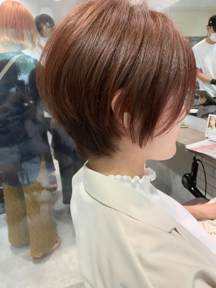 ショート カット ヘアカラー トリートメント 髪質改善will hairdesignのヘアスタイル