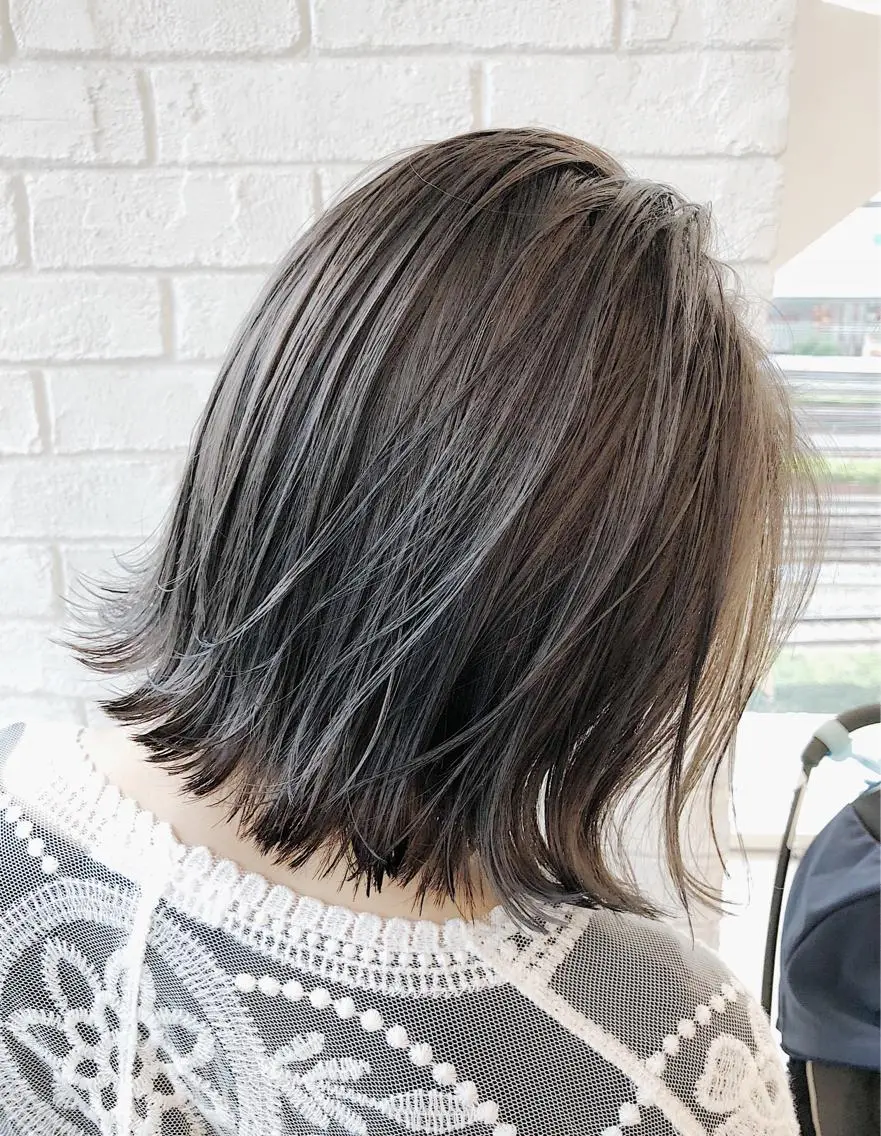 ショート カラー 切りっぱなしボブ ボブ ノンダメージ髪質改善 カラー💎/KURAのヘアスタイル