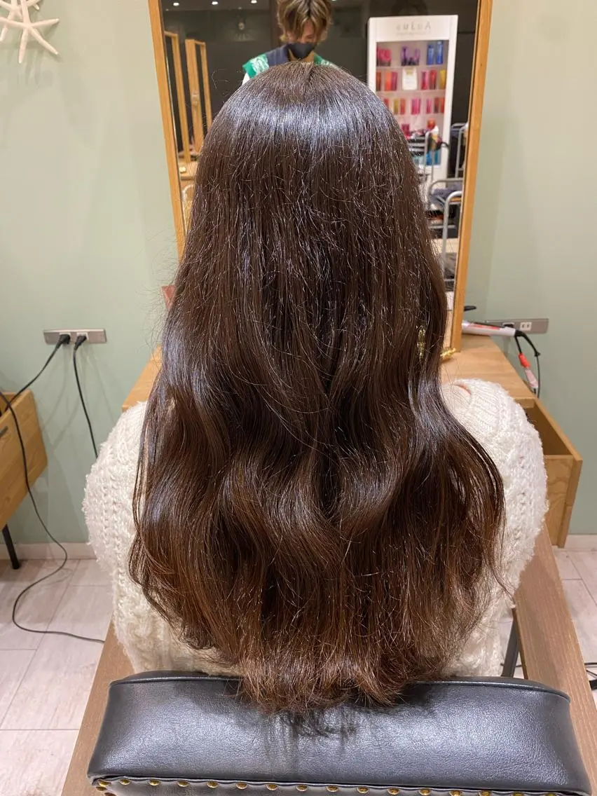 ロング 韓国トレンドヘア しゅーやのヘアスタイル