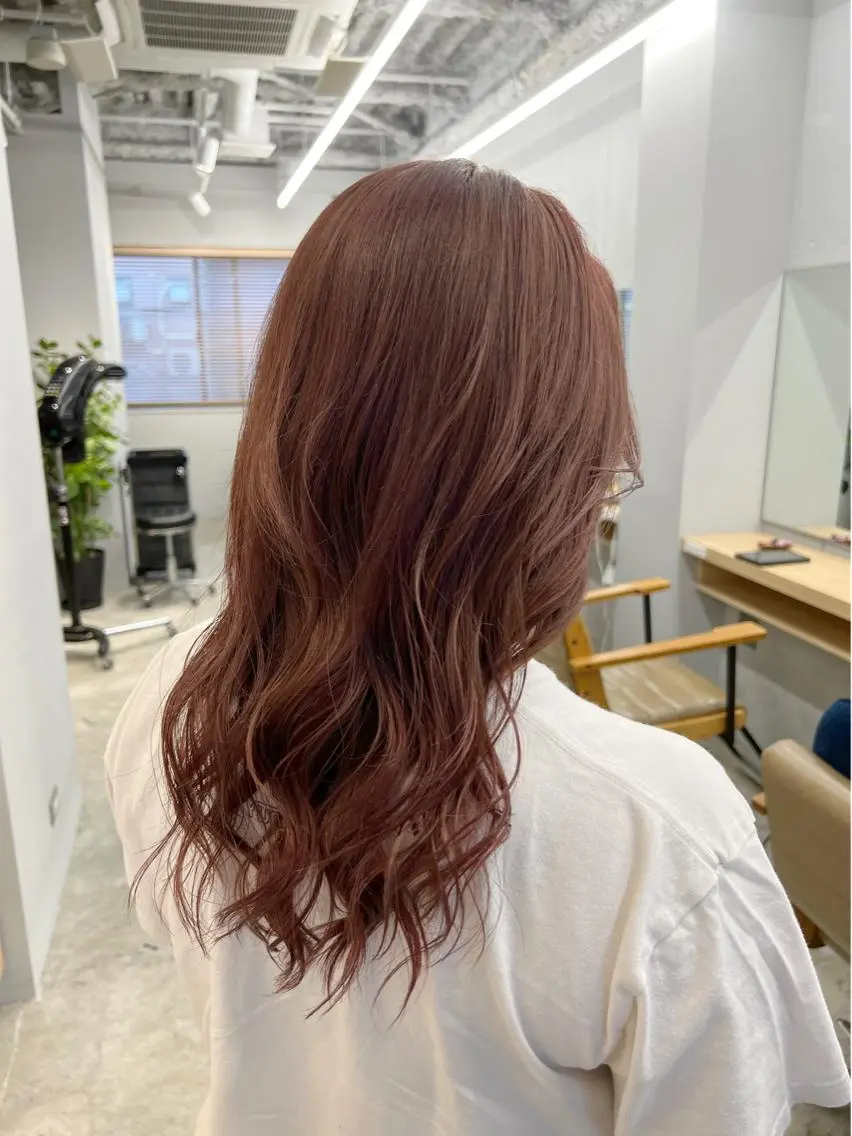 ミディアム カラー ベージュカラー ピンクカラー ピンクベージュ 代表 YUKI ☆のヘアスタイル