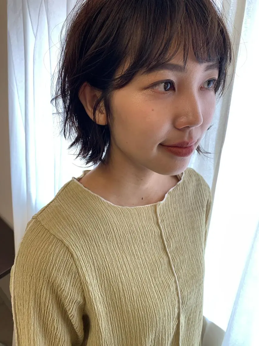 ショート 西崎 満里奈のヘアスタイル