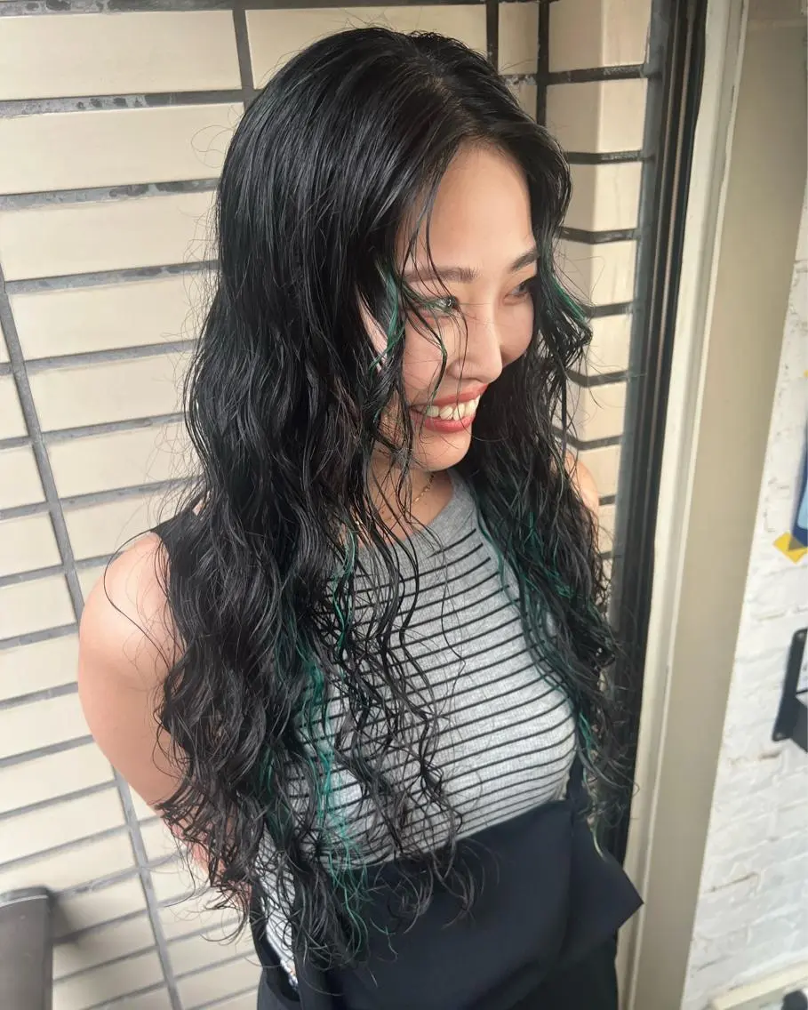 ロング パーマ ロング スパイラルパーマ salonF 🔸hamaのマツエク・マツパデザイン