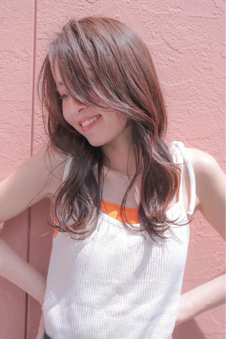 ロング カラー バレイヤージュ ブリーチ ケアブリーチ 透明感カラー デザインカラー 🔆韓国 norika🔆のヘアスタイル