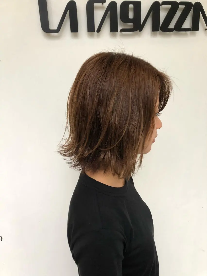 ショート カラー ベージュカラー オレンジ オレンジベージュ 東條 克義のヘアスタイル