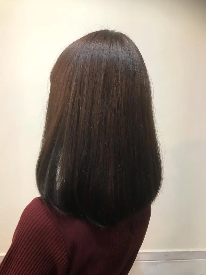 ミディアム カラー ヘアアレンジ アッシュ イルミナカラー カット ヘアカラー トリートメント アイラッシュ/美容室 個室/瀬戸 一菜のヘアスタイル