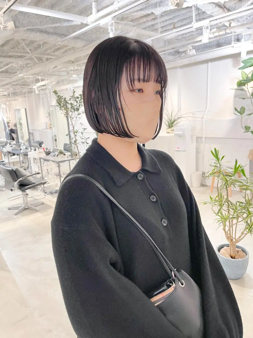 ミディアム カラー ボブ 川本 裕🌿のヘアスタイル