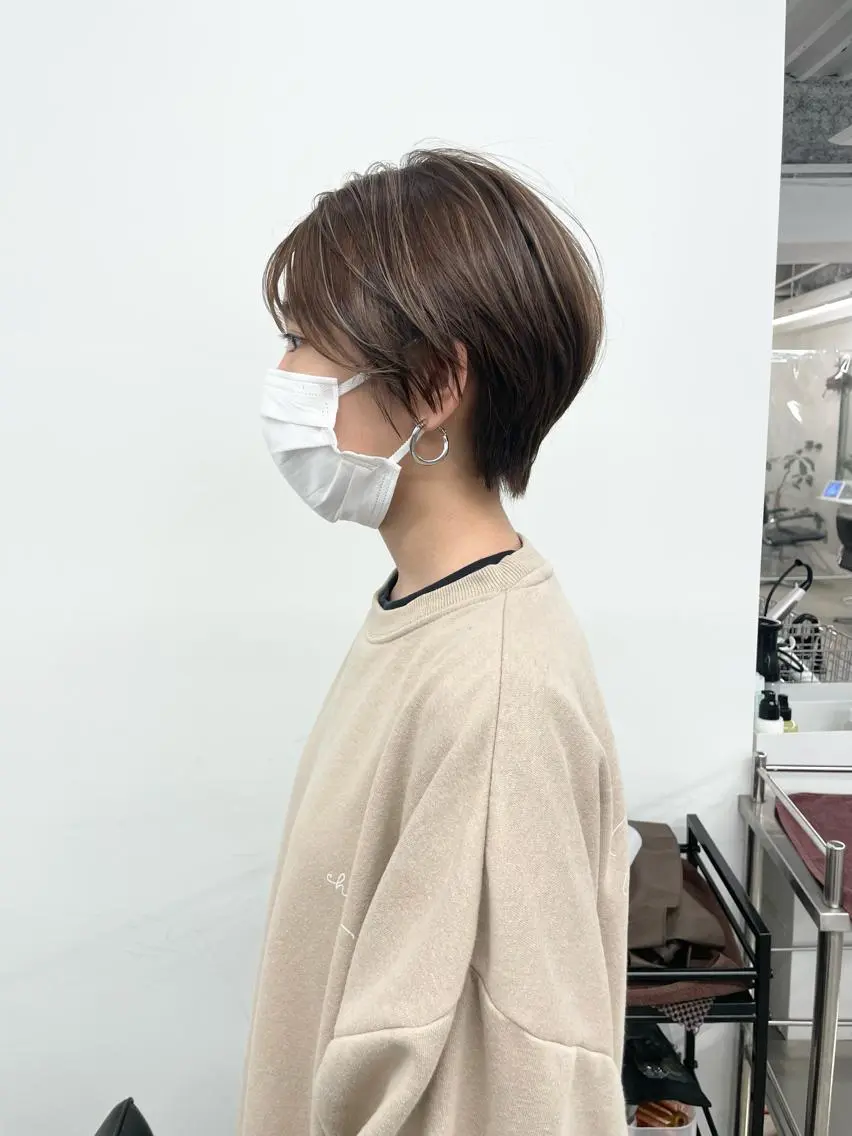 ショート カラー カット ヘアカラー トリートメント ボブ/ミニボブ/ 立河今日子のヘアスタイル