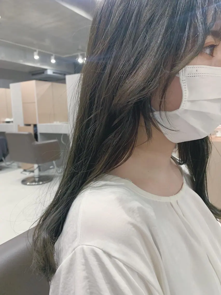 ロング カラー ボブパーマコテ巻き風 パーマNo1深江秀平のヘアスタイル