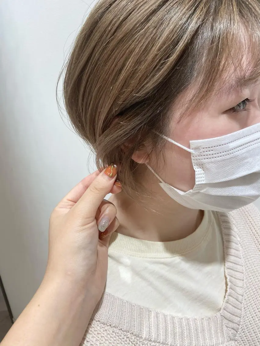 ショート カラー ヘアカラー トリートメント 🐺ウルフ/レイヤー 似合わせ‎🤍沙羅のヘアスタイル