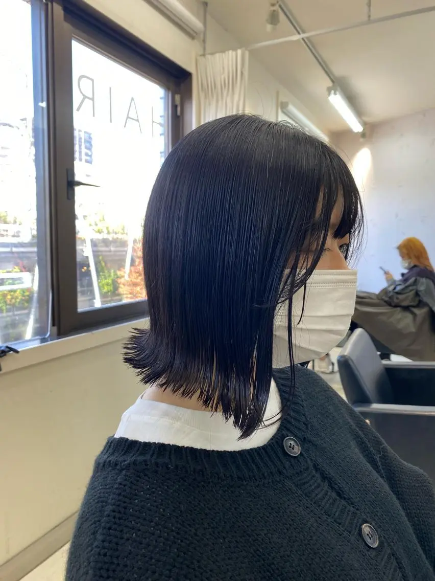 ショート ボブ 外ハネヘア カット トリートメント 艶髪/ショート/ ボブ/なつきのヘアスタイル