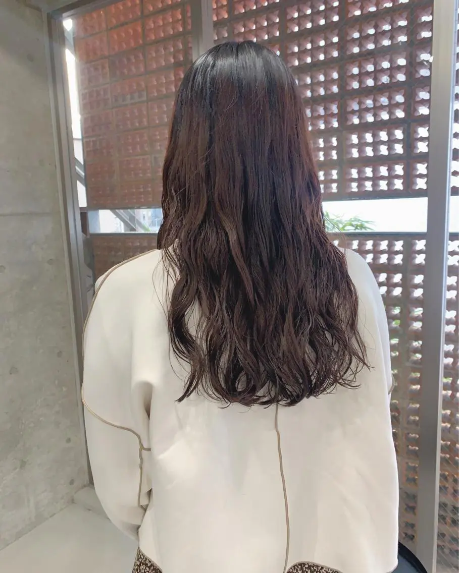ロング パーマ ボブパーマコテ巻き風 パーマNo1深江秀平のヘアスタイル