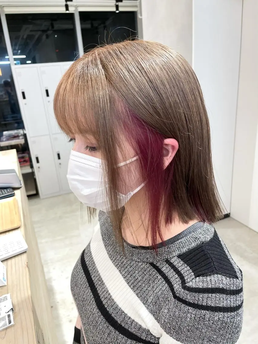 ショート カラー ハイトーン×レイヤー /遠藤将太のヘアスタイル