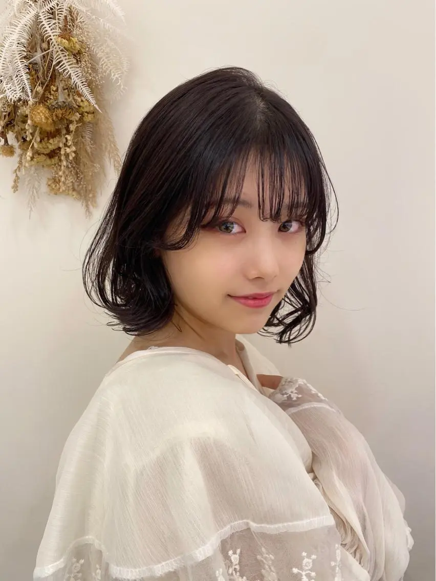 ショート カラー ヘアアレンジ 銀座メンズ専門🖤 叶奈々のヘアスタイル