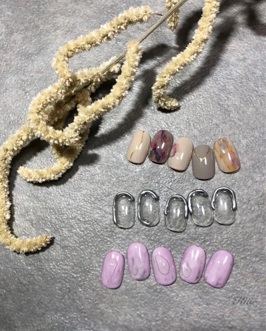 ネイル ハンドネイル フットネイル kiii.__ ✴︎*のネイルデザイン