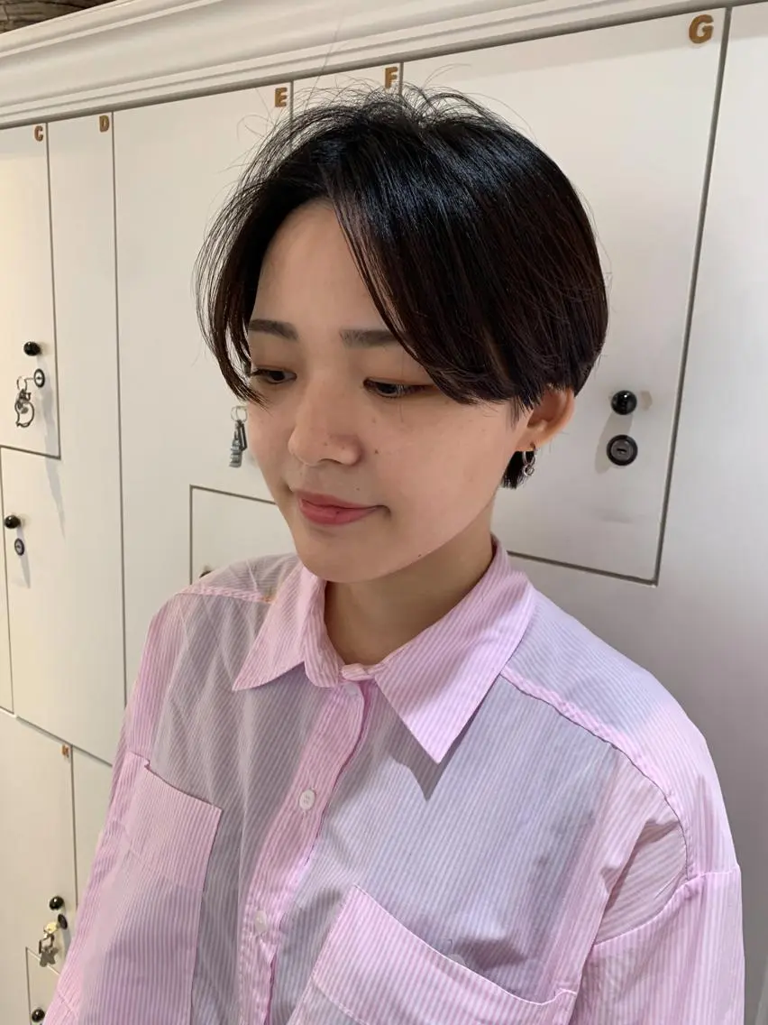 ショート ハンサムショート ショートヘア 安村 美奈のヘアスタイル