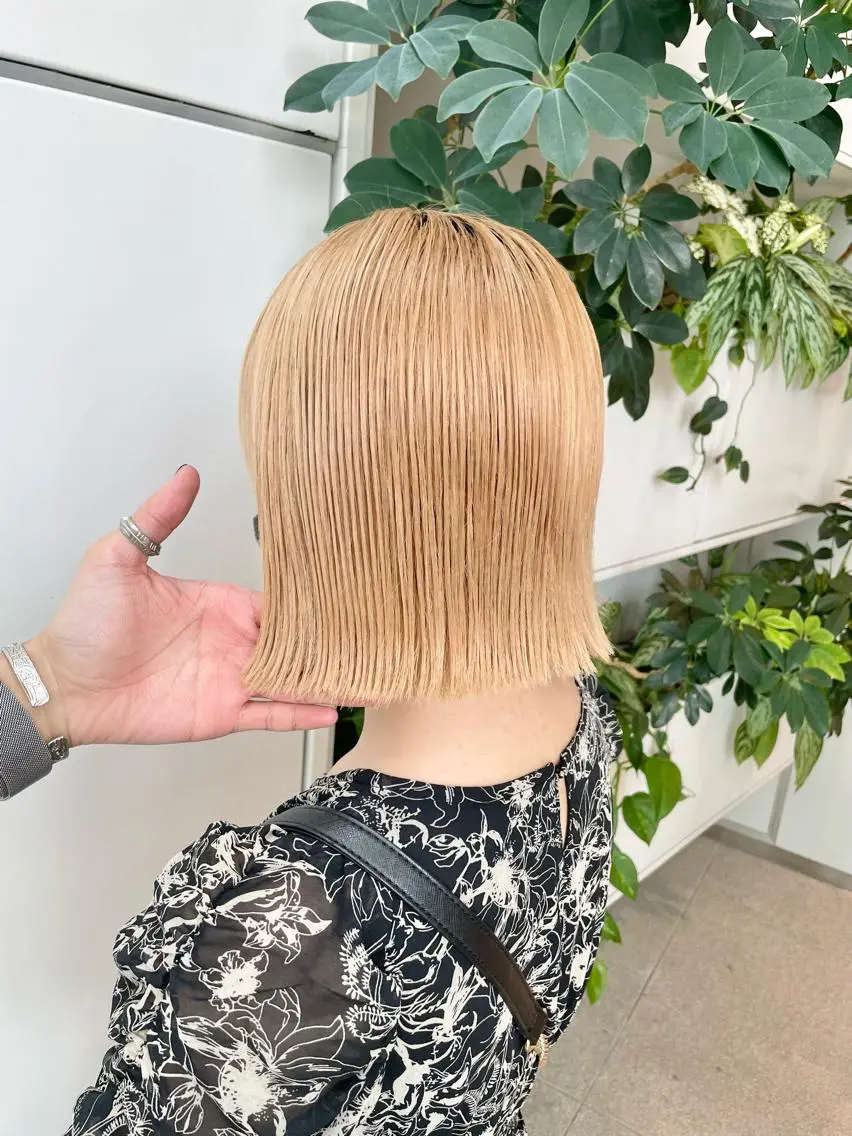 ショート ヘアカラー トリートメント 東北No.1完全個室 💐梶谷社長のヘアスタイル