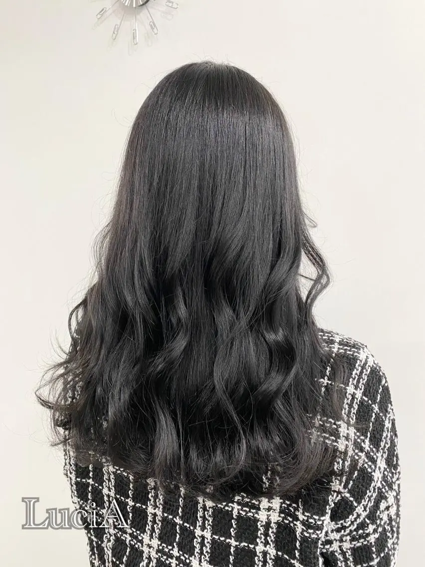 カラー ロング ヘアアレンジ エクステ7:30〜 LuciA\5900のヘアスタイル