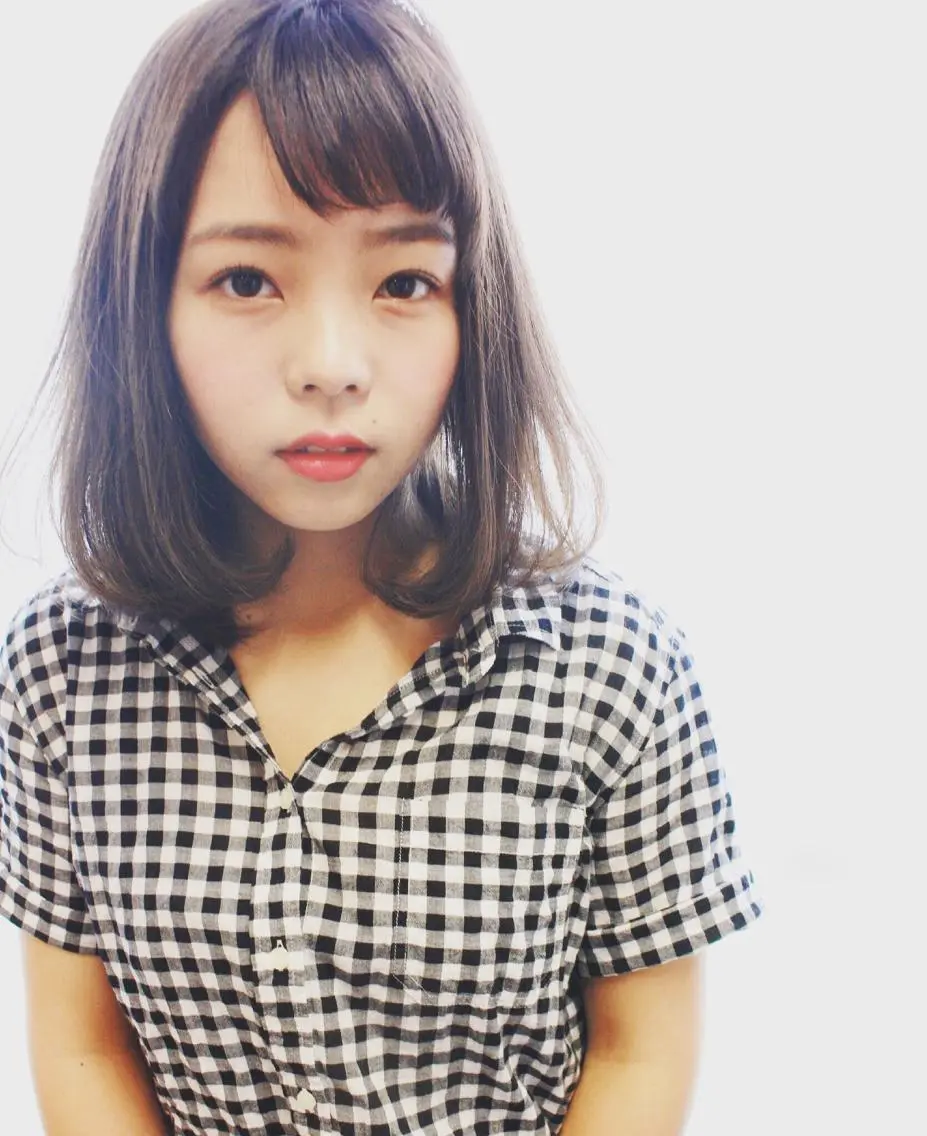 ミディアム カラー パーマ ブリーチ イルミナカラー 髪質改善 トリートメント tuuli トゥーリのヘアスタイル