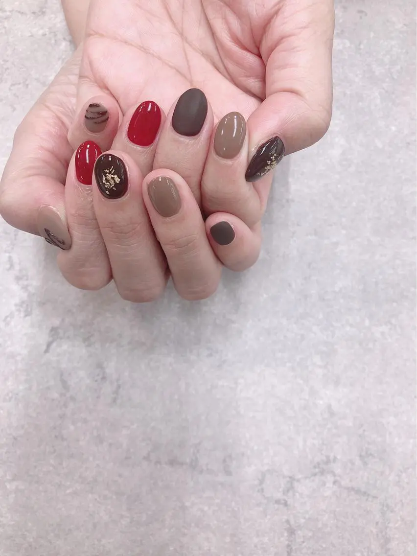 ネイル バレンタイン FASTNAIL PLUS 新宿店のネイルデザイン