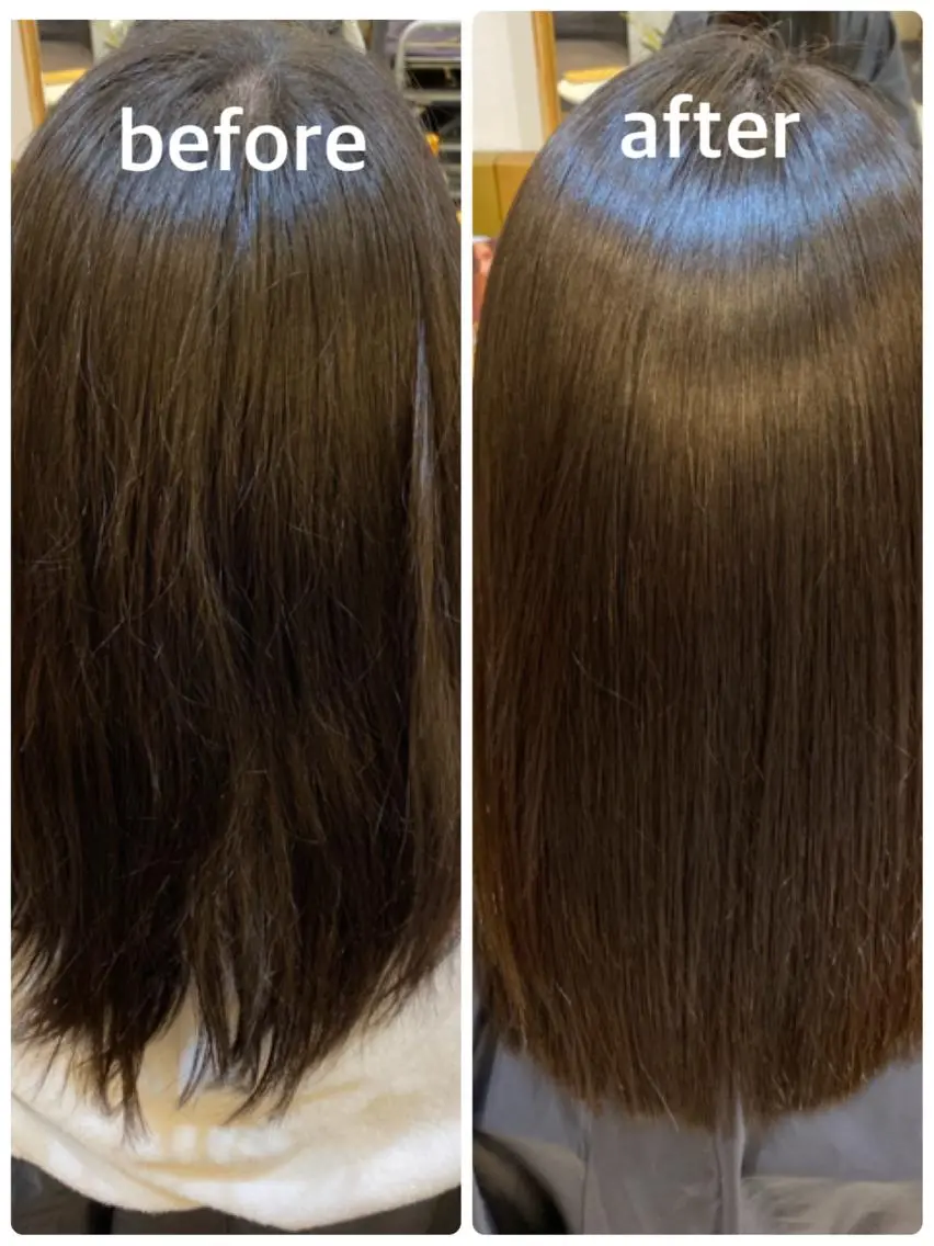 セミロング カラー アディクシーカラー イルミナカラー 髪質改善 似合わせカット トリートメント カット ヘアカラー トリートメント エイト ウメダのヘアスタイル