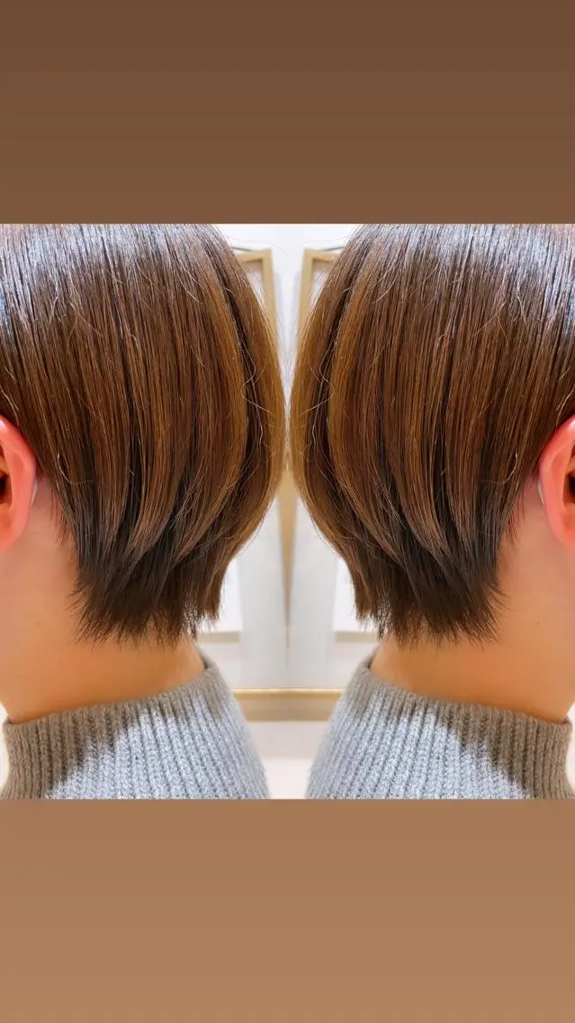 ショート ARMONY秋山輝也 コテ巻き風パーマ特化のヘアスタイル