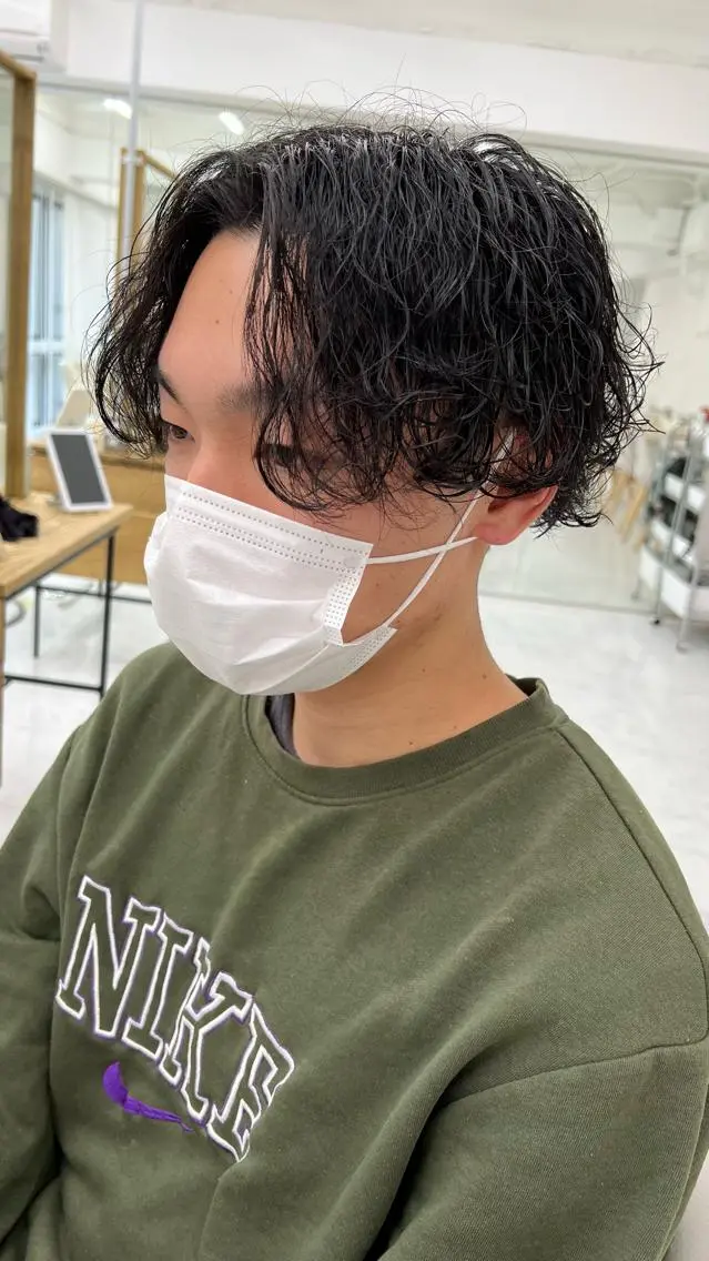 パーマ メンズ カット パーマ 🔥メンズ特化🔥 永瀬椋のヘアスタイル