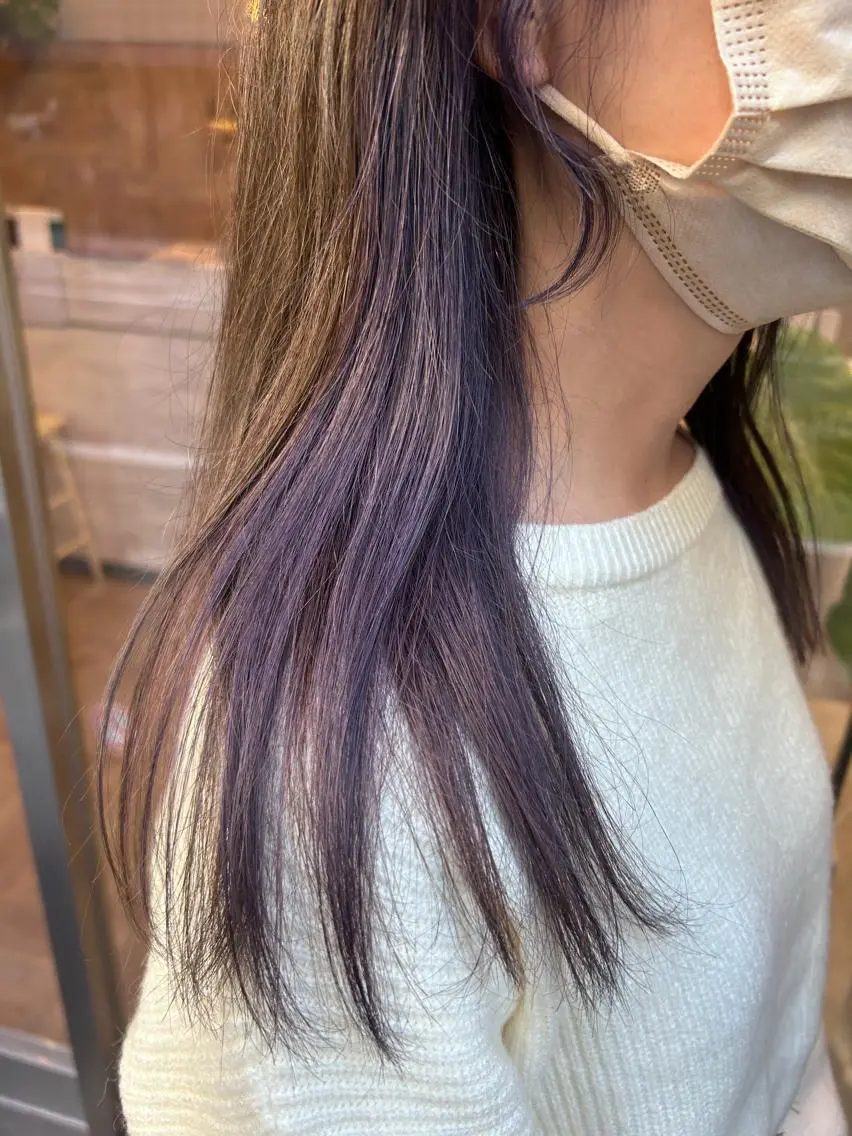 ロング カラー 舟橋 りんかのヘアスタイル