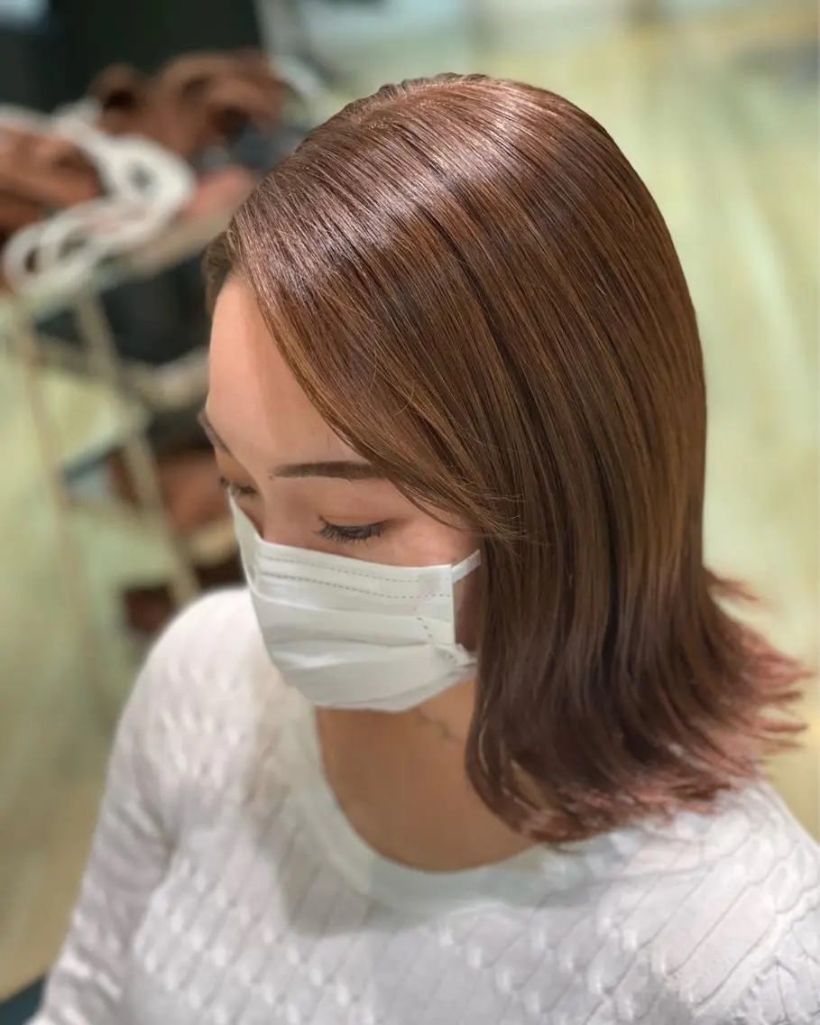 ミディアム カラー ブリーチ 色川 優斗《髪質改善》のヘアスタイル