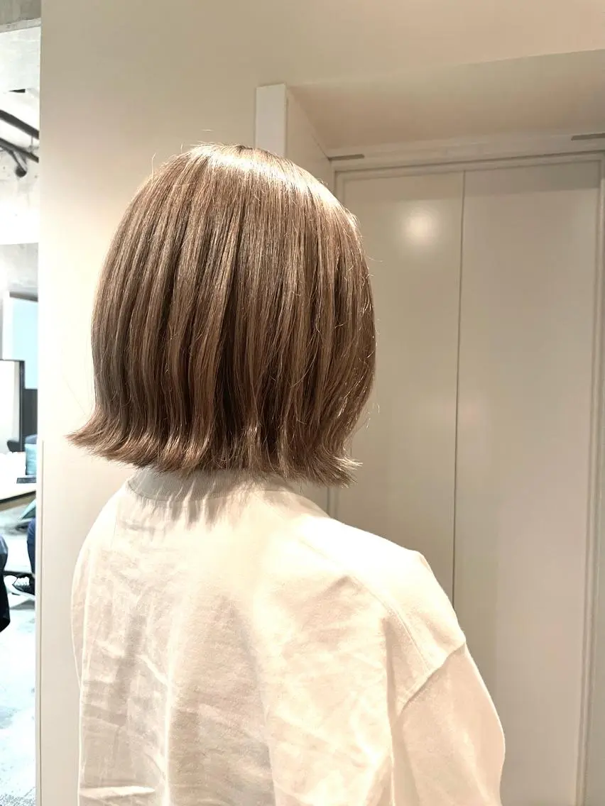 ショート カラー カット ヘアカラー トリートメント ✨髪質改善/ハイトー ン/艶髪高山のヘアスタイル