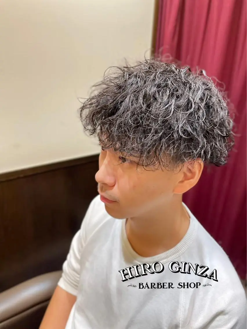 ショート メンズ メンズパーマ 猪井 明のヘアスタイル