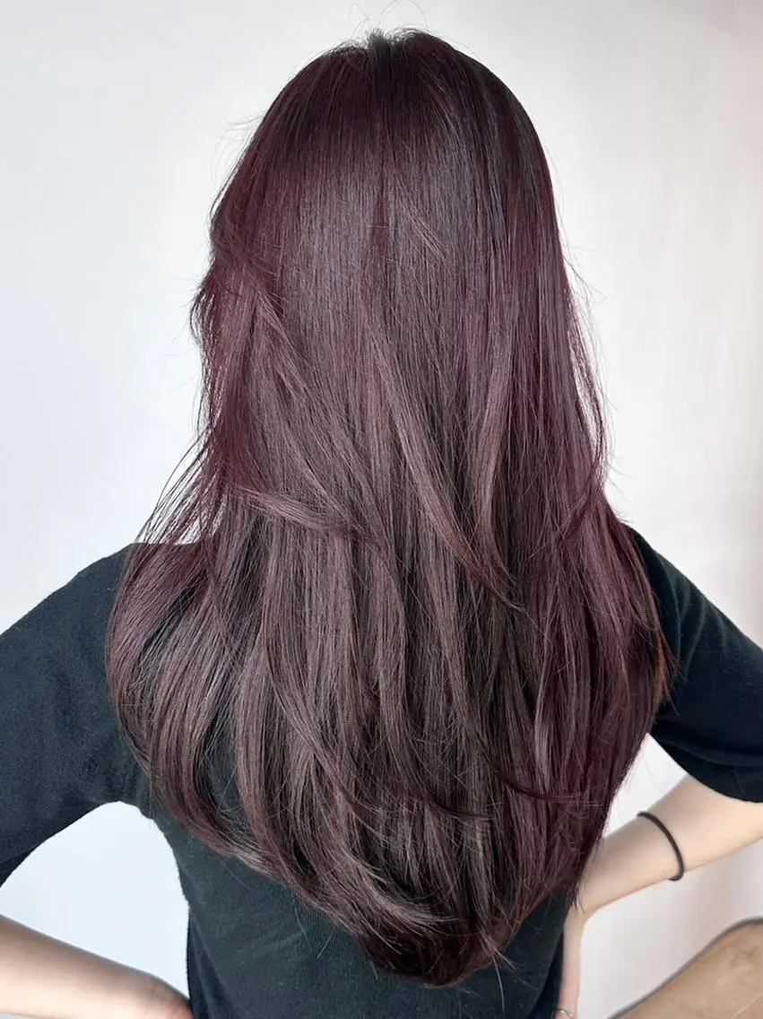カラー ロング レイヤーカット カット ヘアカラー トリートメント ITbyALBUM 中野店のヘアスタイル