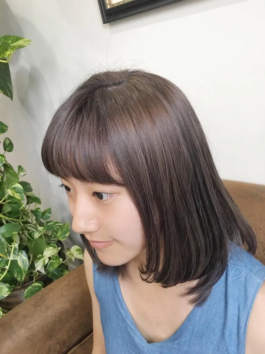 セミロング カラー ノグチ ユウキ/ボブのヘアスタイル