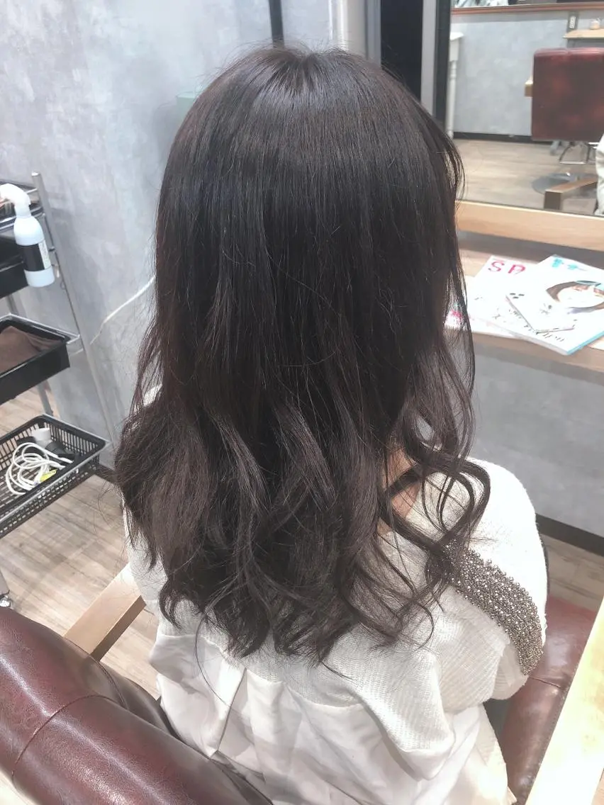 セミロング カラー 透明感カラー いとう ひろたかのヘアスタイル