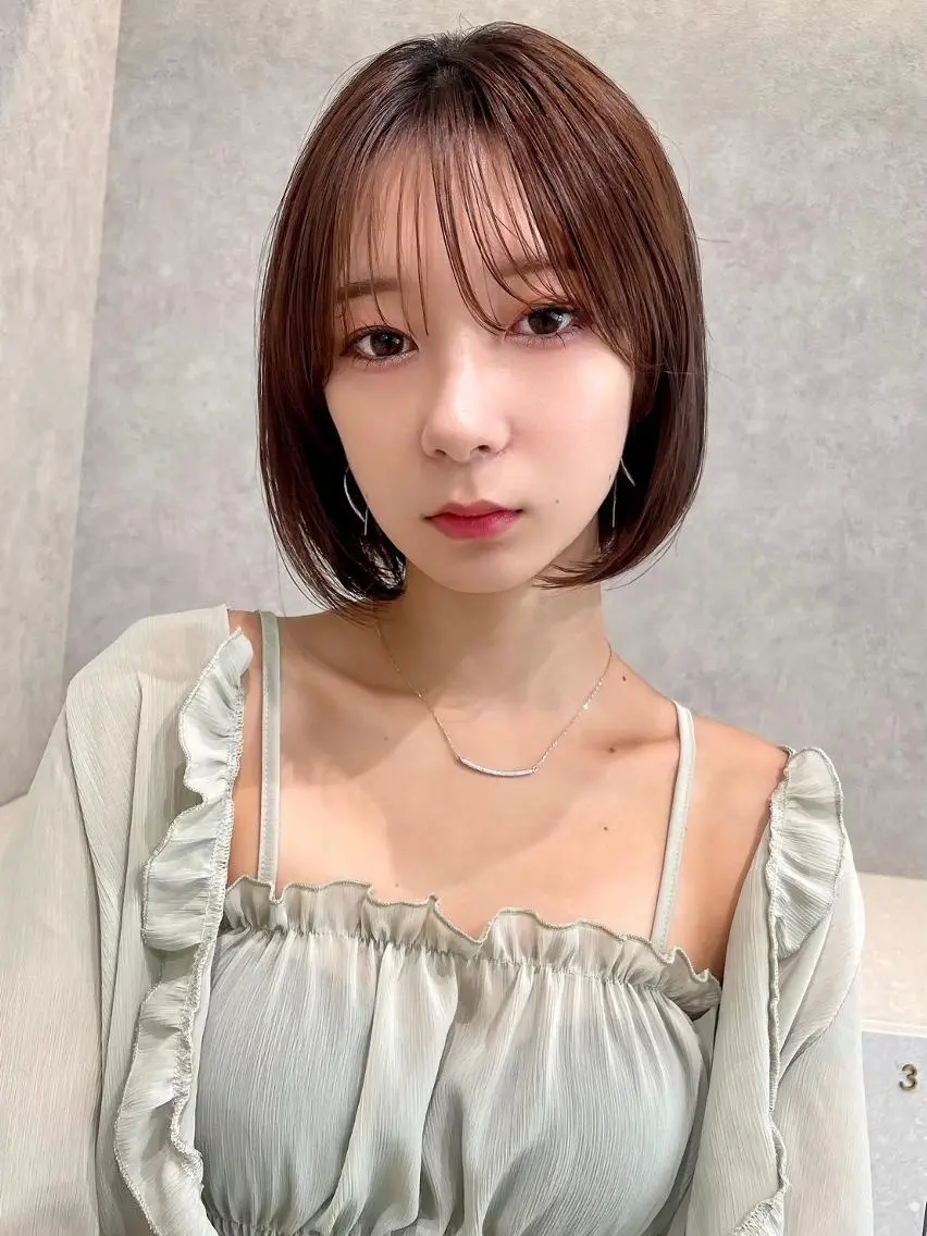 ミディアム ボブ 韓国風ヘア 🦋ショート・ボブ 💖RYUGA💖のヘアスタイル