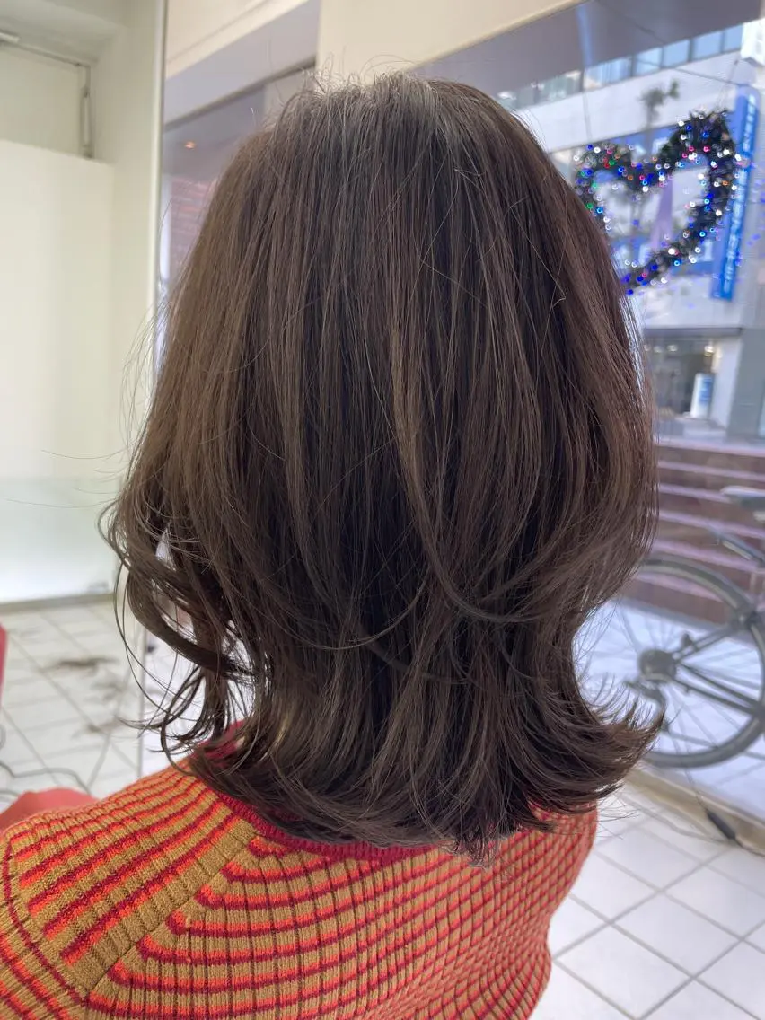 ミディアム HEADS ex市川 ママ美容師ARISAのヘアスタイル