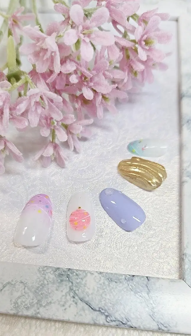 ネイル 手描きアート&推し活 🌟Wisteriaのネイルデザイン