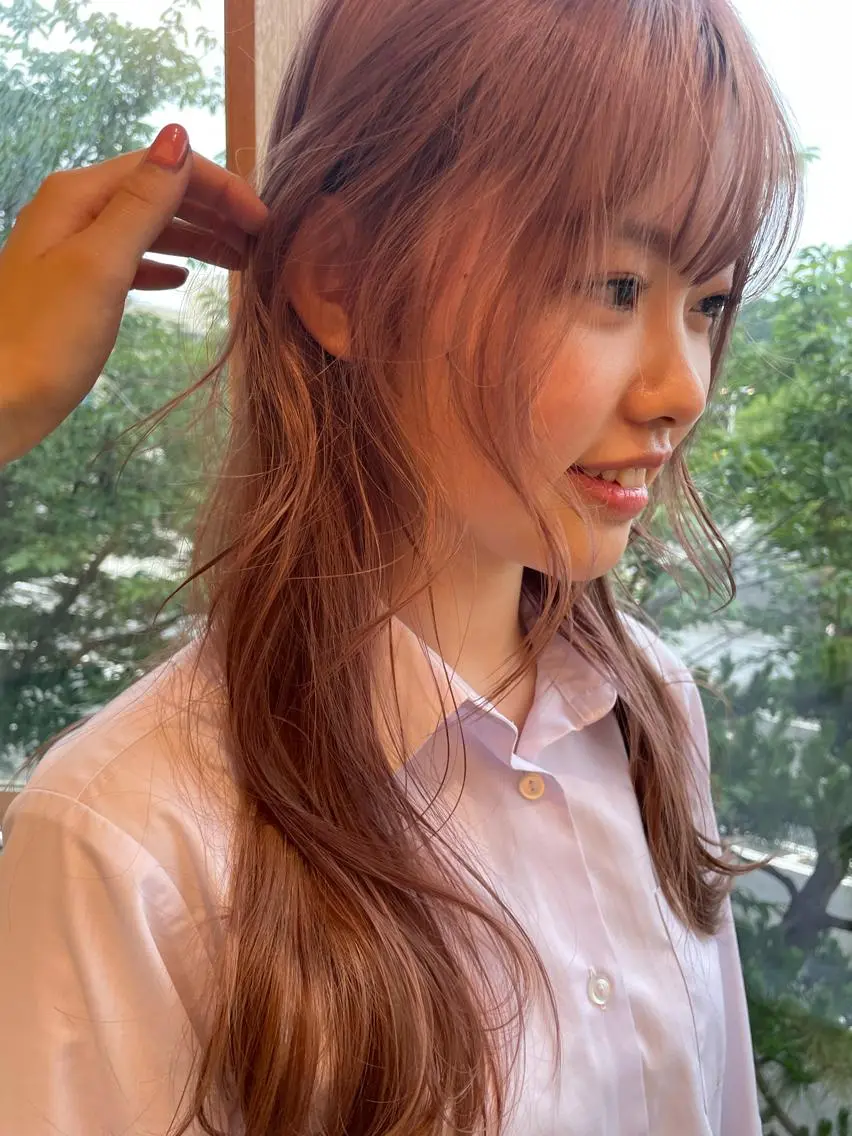 カラー 藤本豪海 モニターモデル募集のヘアスタイル