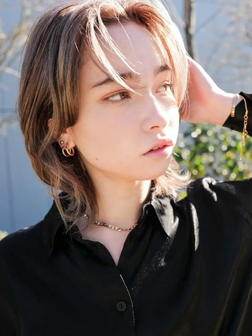 セミロング カラー パーマ ヘアアレンジ 髪質改善透明感カラー /SHOGO☀️のヘアスタイル