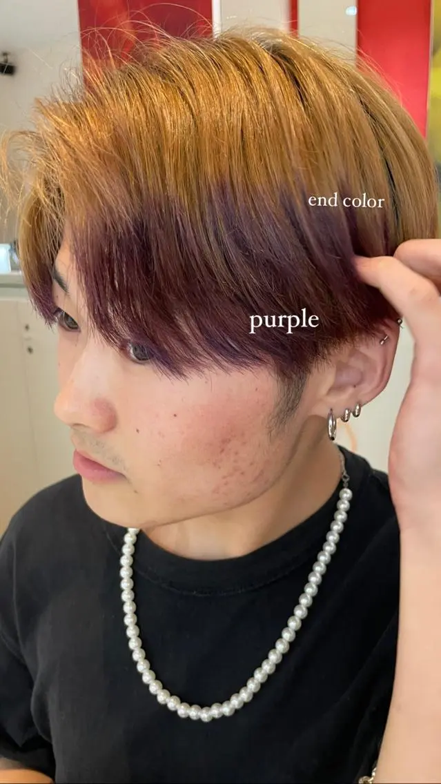 メンズ ⭐️ダブルカラー推し lisaaaa⭐️のヘアスタイル