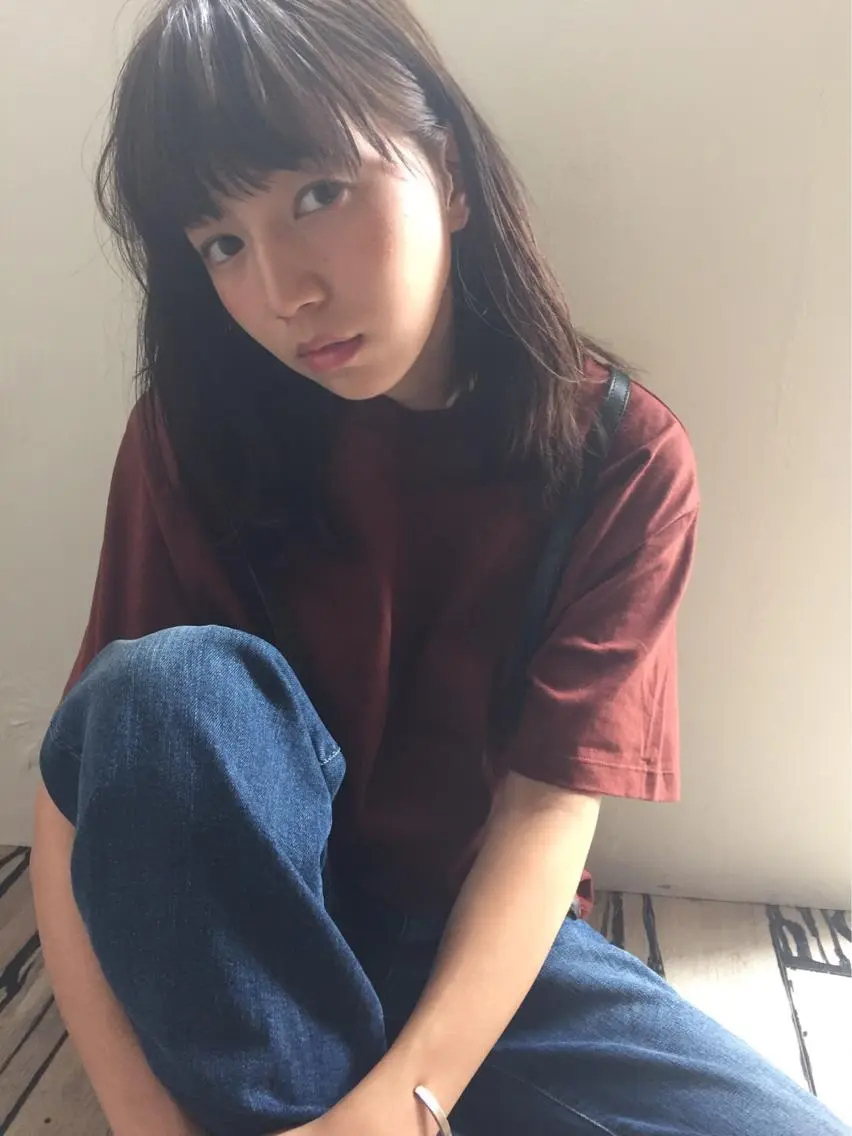 ミディアム 貫洞 大介のヘアスタイル