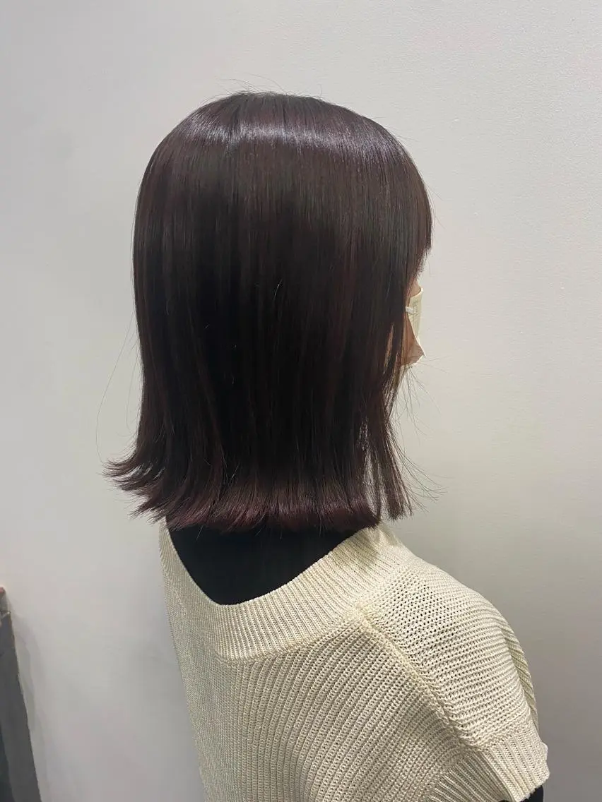 ミディアム カラー ブラウンカラー ピンクカラー ピンクブラウン ✨透明感カラー✨ 🦖佐々木未来🦕のヘアスタイル