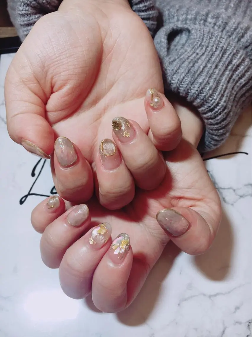 ネイル 持ち込み ハンドネイル LOVE NAIL 💕Sonoのネイルデザイン