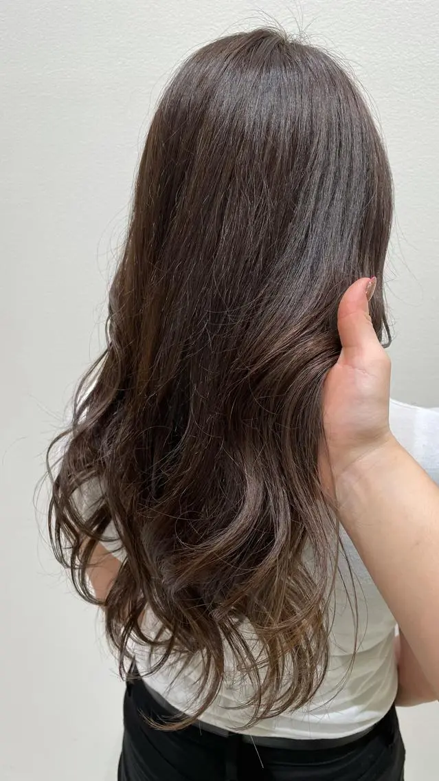 ロング パーマモデル募集🌈 森脇帆南のヘアスタイル