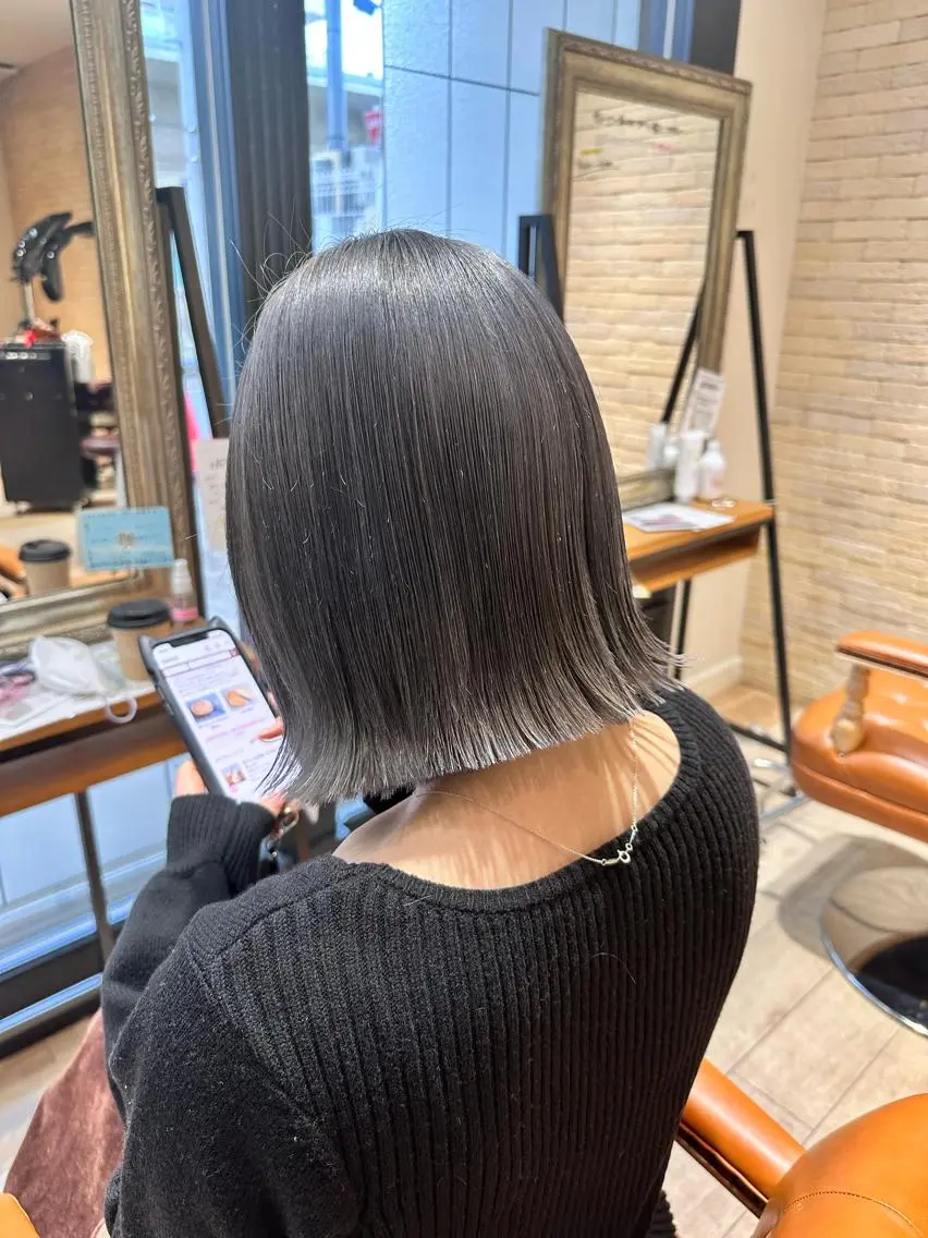 ショート 🧸顔周りカット /透明感🎀のヘアスタイル