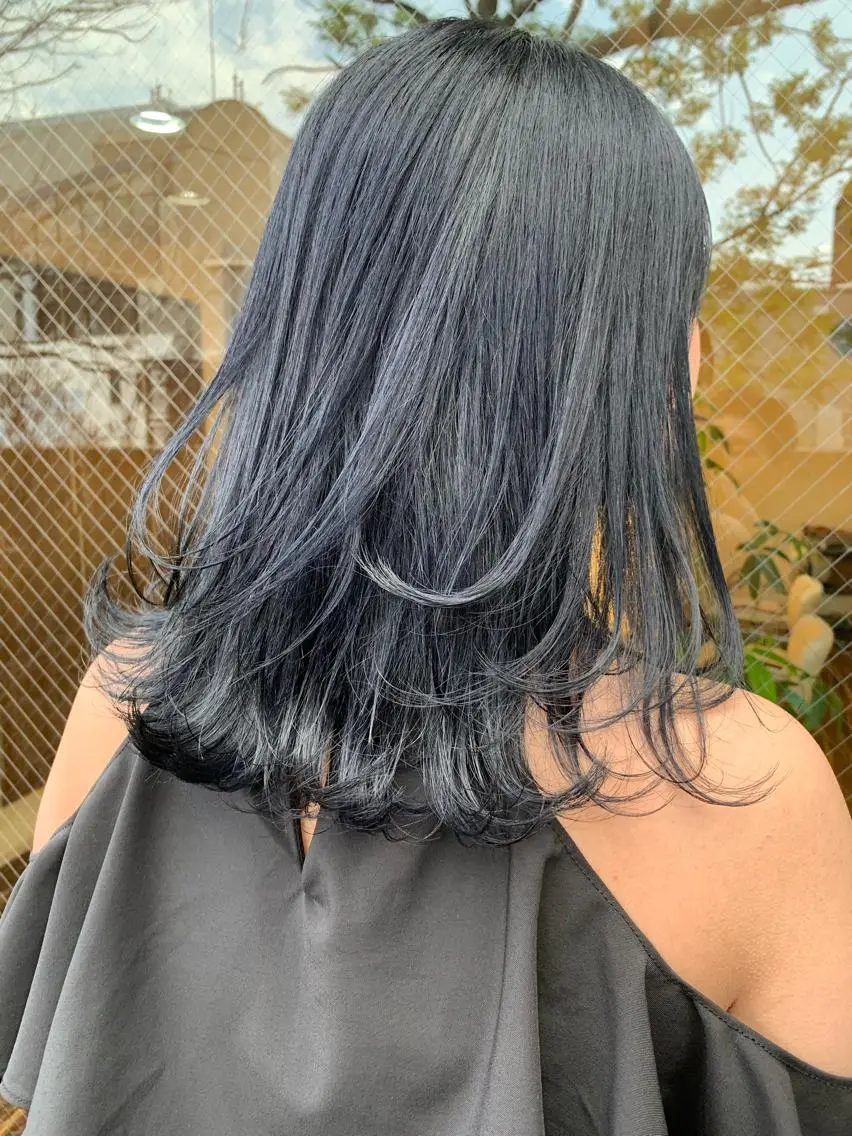 ミディアム カラー ブルーカラー 髪質改善サロン ARCHE野瀬冬馬のヘアスタイル