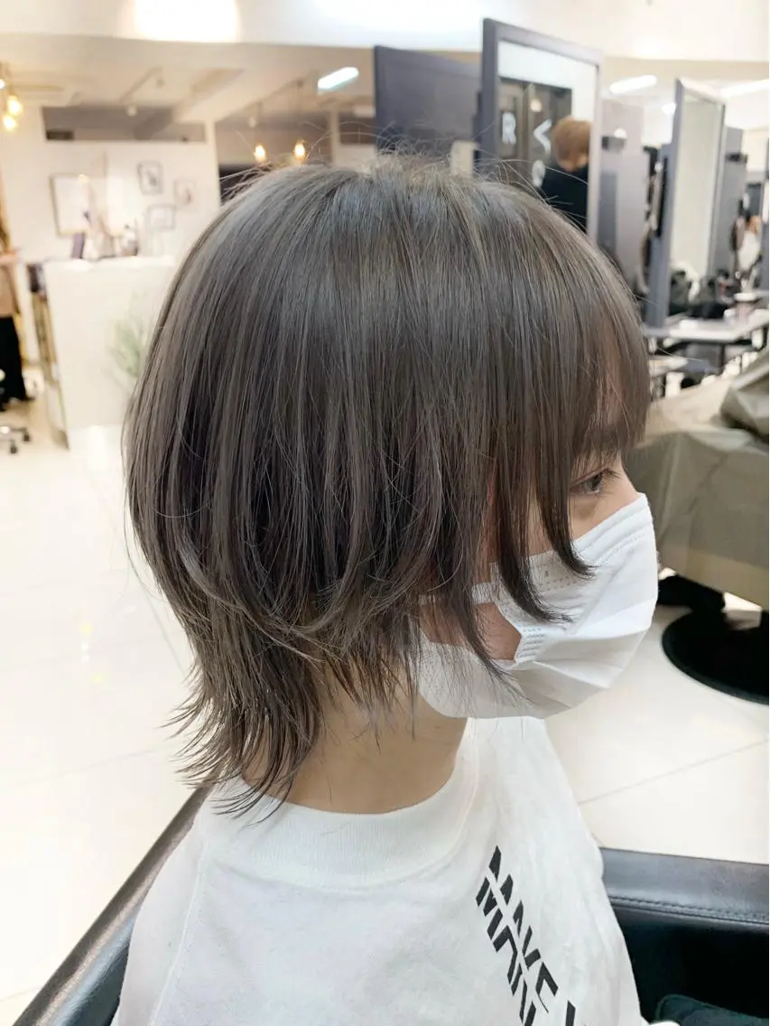 ミディアム カット ウルフ🤍渋谷 🤍Mizukiのヘアスタイル