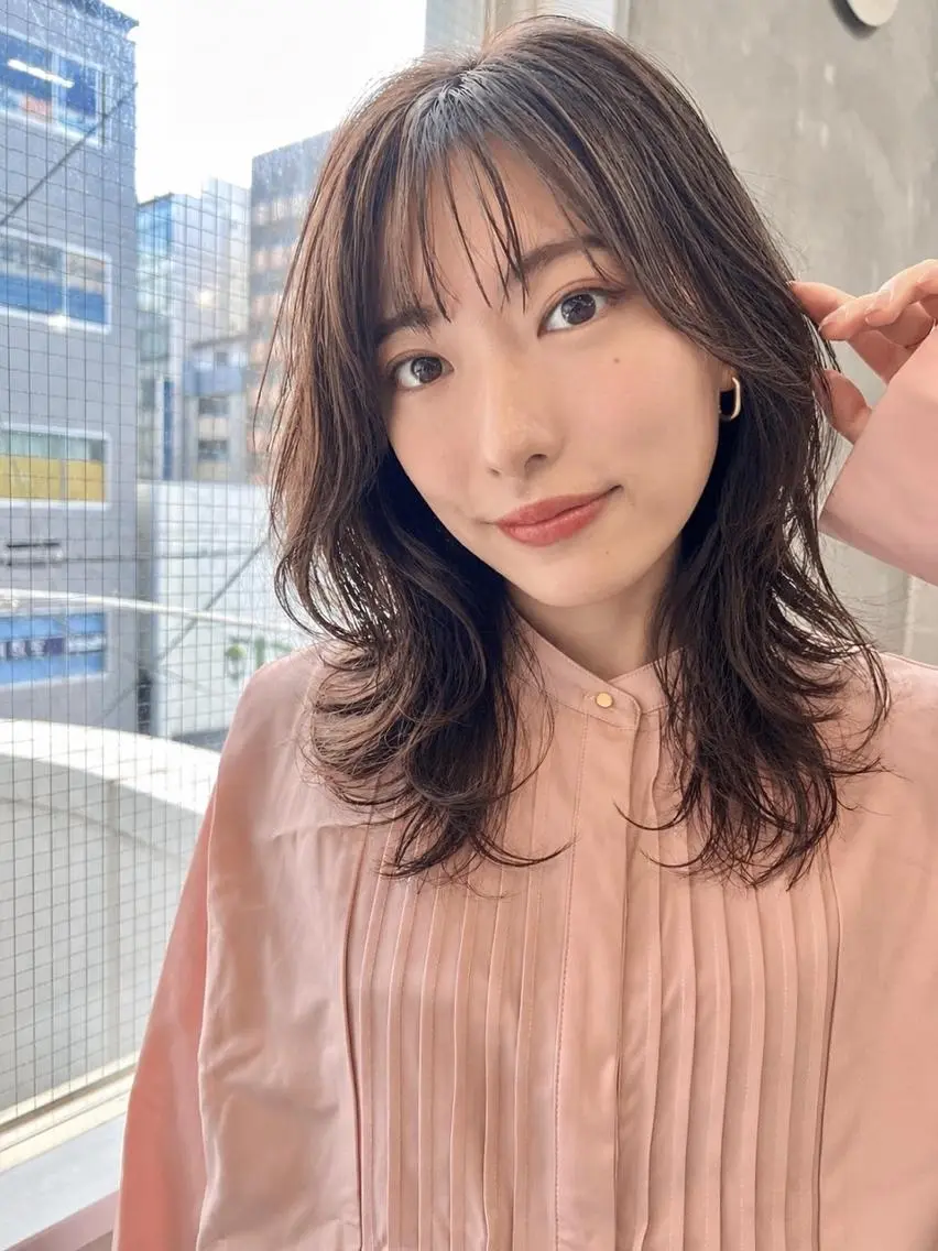 カラー ブラウンカラー 透明感カラー シアーブラウン カット ヘアカラー LoRE hairのヘアスタイル