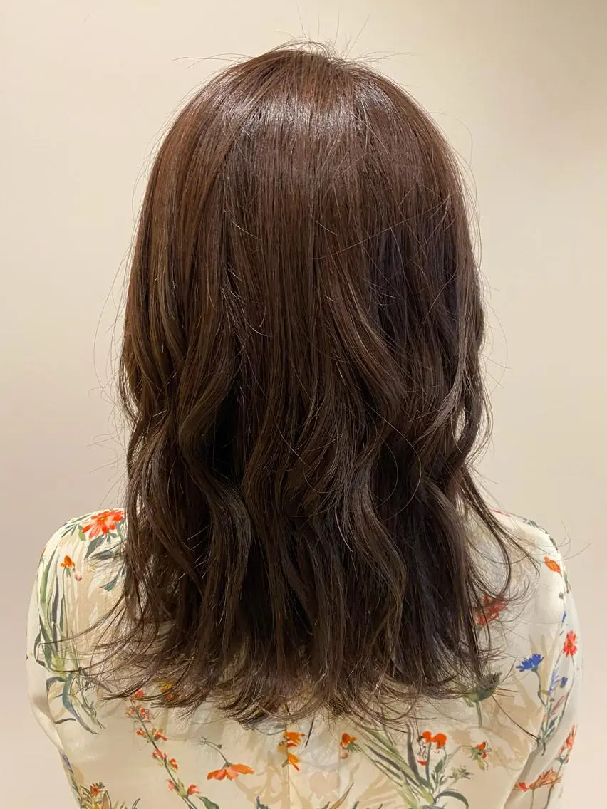 ミディアム アッシュ 艶髪🌿美髪 大塚礼乃【西荻窪】のヘアスタイル